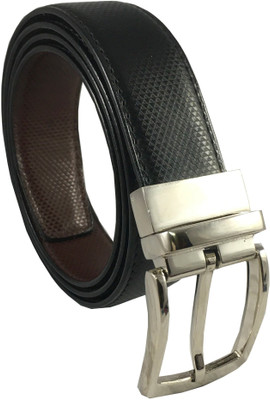

wenzest Men Casual, Formal, Party Brown, Black Artificial Leather Reversible Belt, Browntan