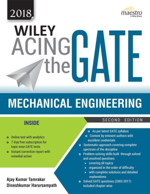 Wiley Acing the GATE - Mechanical Engineering 2018 Second Edition(English, Paperback, Ajay Kumar Tamrakar, Dineshkumar Harursampath)