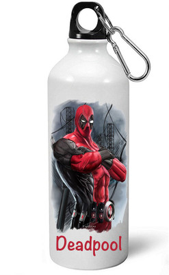 

MUGKIN A-MDP62 Best Superhero Deadpool Official Printed Bottle 750 ml Sipper(Pack of 1, White)
