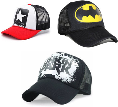 FashMade Printed Sports/Regular Cap Cap(Pack of 3)