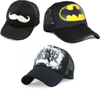 FashMade Printed Trucker Cap Cap(Pack of 3)