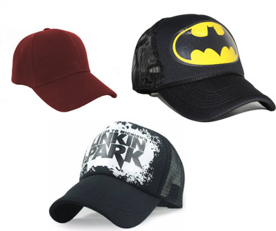FashMade Printed Trucker Cap Cap(Pack of 3)