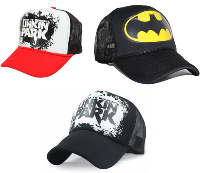 FashMade Printed Trucker Cap Cap(Pack of 3)