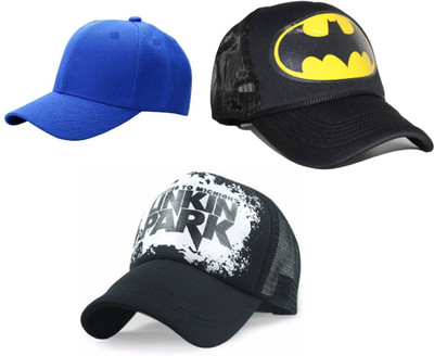FashMade Printed Trucker Cap Cap(Pack of 3)