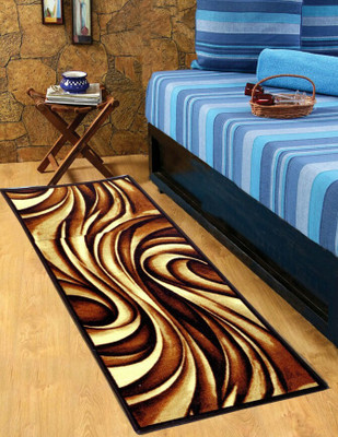 Sparklings 2 ft  X 6 ft Chenille Runner(Rectangle, Multicolor)