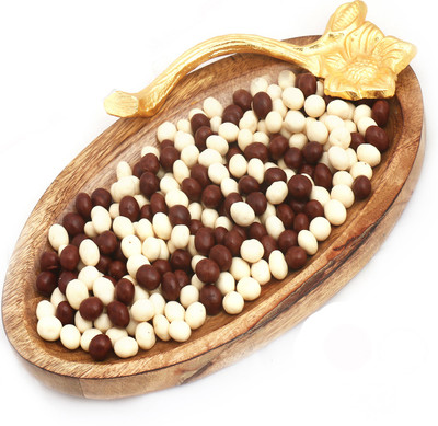 

Ghasitaram Gifts Wooden Nutties Platter Brittles(200 g)
