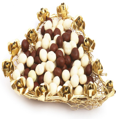 

Ghasitaram Gifts Mesh Heart Nutties Tray Brittles(100 g)