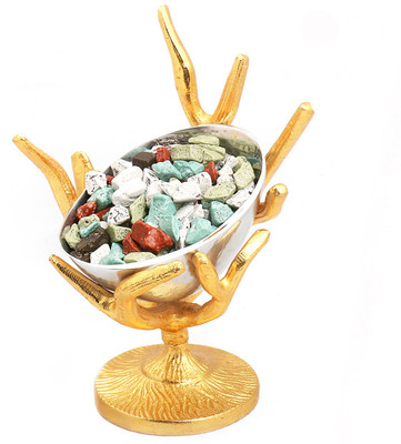 

Ghasitaram Gifts Silver Designer Tree Stone Chocolate Bowl Brittles(Pack of 2, 100 g)