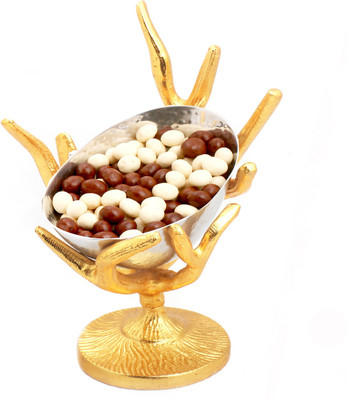 

Ghasitaram Gifts Silver Designer Tree Nutties Bowl Brittles(Pack of 2, 100 g)