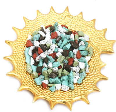 

Ghasitaram Gifts Golden Shell Stone Chocolate Platter Brittles(200 g)