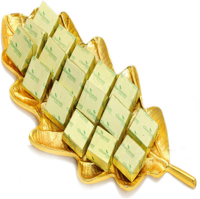 

Ghasitaram Gifts Gold Leaf Mixed Nuts Chocolate Platter Bars(225 g)