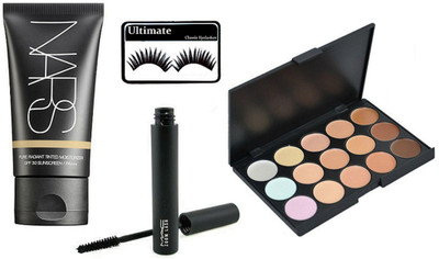 

Ultimate Eyelashes, Nars Pure Radiant Sunscreen, Zoom Lash Mascara, 15 Shade Concealer Palette Of Mac(Set of 4)