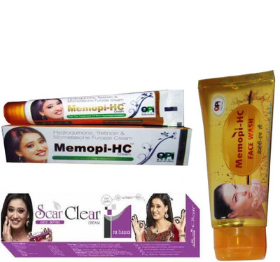 

Memopi Hc Night Cream & Memopi-Hc Neem face Wash With Scar Clear Cream Combo(Set of 3)