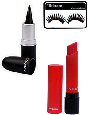 

Ultimate Eyelashes, Stick Kajal, Lipstick(Set of 3)