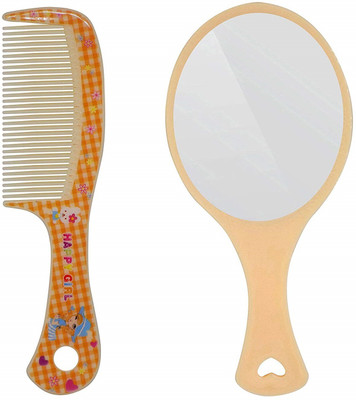 

BOXO New Style Makeup Mirror For Travel Use With Comb For Women And Men(Set of 2)