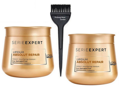 

Pro longwear combo Hair Brush, L'oreal Serieexpert Lipidium Absolut Repair Masque(Set of 3)