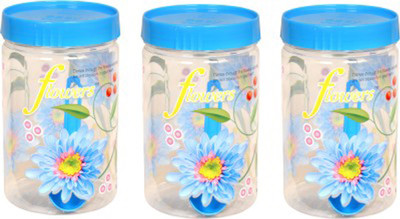 KUBER INDUSTRIES Plastic Grocery Container  - 500 ml(Pack of 3, Blue)