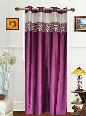 11% OFF on Dekor World 275 cm (9 ft) Polyester Long Door Curtain Single Curtain(Motif, Purple) 11% OFF on Dekor World 275 cm (9 ft) Polyester Long Door Curtain Single Curtain(Motif, Purple)