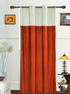 17% OFF on Dekor World 275 cm (9 ft) Polyester Long Door Curtain Single Curtain(Solid, White, Orange) 17% OFF on Dekor World 275 cm (9 ft) Polyester Long Door Curtain Single Curtain(Solid, White, Orange)