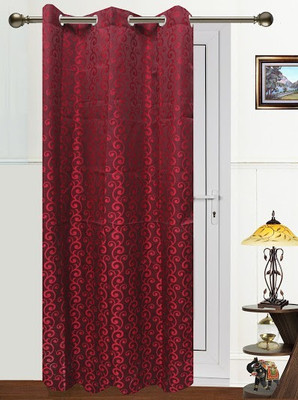 15% OFF on Dekor World 275 cm (9 ft) Polyester Long Door Curtain Single Curtain(Abstract, Maroon) 15% OFF on Dekor World 275 cm (9 ft) Polyester Long Door Curtain Single Curtain(Abstract, Maroon)