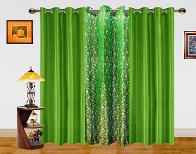 7% OFF on Dekor World 215 cm (7 ft) Polyester Door Curtain (Pack Of 3)(Floral, Green) 7% OFF on Dekor World 215 cm (7 ft) Polyester Door Curtain (Pack Of 3)(Floral, Green)