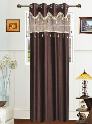 6% OFF on Dekor World 215 cm (7 ft) Polyester Door Curtain Single Curtain(Floral, Brown) 6% OFF on Dekor World 215 cm (7 ft) Polyester Door Curtain Single Curtain(Floral, Brown)
