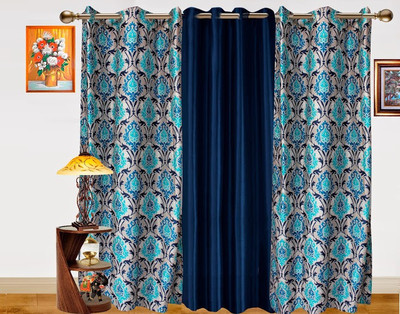 31% OFF on Dekor World 150 cm (5 ft) Polyester Window Curtain (Pack Of 3)(Motif, Blue) 31% OFF on Dekor World 150 cm (5 ft) Polyester Window Curtain (Pack Of 3)(Motif, Blue)