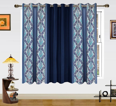 10% OFF on Dekor World 150 cm (5 ft) Polyester Window Curtain (Pack Of 3)(Motif, Blue) 10% OFF on Dekor World 150 cm (5 ft) Polyester Window Curtain (Pack Of 3)(Motif, Blue)