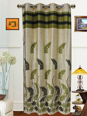 17% OFF on Dekor World 275 cm (9 ft) Polyester Long Door Curtain Single Curtain(Floral, Green) 17% OFF on Dekor World 275 cm (9 ft) Polyester Long Door Curtain Single Curtain(Floral, Green)