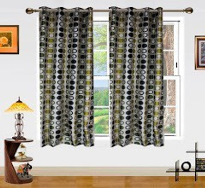 6% OFF on Dekor World 150 cm (5 ft) Polyester Window Curtain (Pack Of 2)(Geometric, Dark Green) 6% OFF on Dekor World 150 cm (5 ft) Polyester Window Curtain (Pack Of 2)(Geometric, Dark Green)