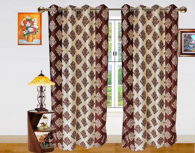 26% OFF on Dekor World 275 cm (9 ft) Polyester Long Door Curtain (Pack Of 2)(Motif, White, Brown) 26% OFF on Dekor World 275 cm (9 ft) Polyester Long Door Curtain (Pack Of 2)(Motif, White, Brown)