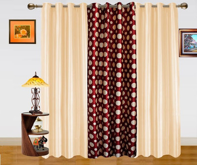 9% OFF on Dekor World 274.32 cm (9 ft) Polyester Long Door Curtain (Pack Of 3)(Floral, Maroon, Beige) 9% OFF on Dekor World 274.32 cm (9 ft) Polyester Long Door Curtain (Pack Of 3)(Floral, Maroon, Beige)