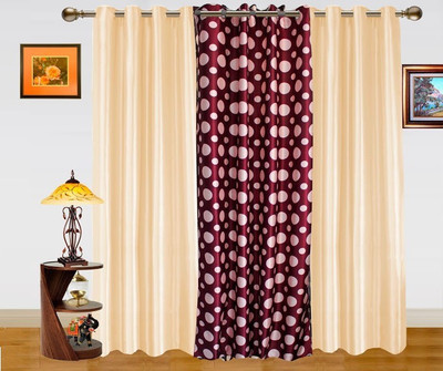 9% OFF on Dekor World 213.36 cm (7 ft) Polyester Door Curtain (Pack Of 3)(Geometric, Maroon, Pink) 9% OFF on Dekor World 213.36 cm (7 ft) Polyester Door Curtain (Pack Of 3)(Geometric, Maroon, Pink)