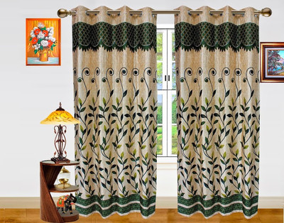 9% OFF on Dekor World 215 cm (7 ft) Polyester Door Curtain (Pack Of 2)(Floral, Green) 9% OFF on Dekor World 215 cm (7 ft) Polyester Door Curtain (Pack Of 2)(Floral, Green)