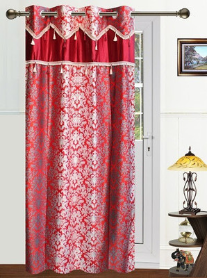 15% OFF on Dekor World 275 cm (9 ft) Polyester Long Door Curtain Single Curtain(Motif, Maroon) 15% OFF on Dekor World 275 cm (9 ft) Polyester Long Door Curtain Single Curtain(Motif, Maroon)