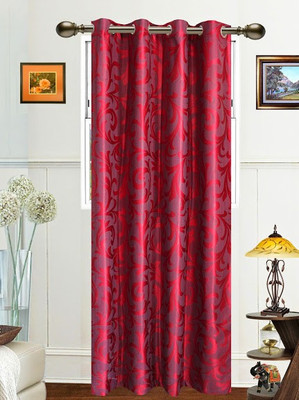 12% OFF on Dekor World 275 cm (9 ft) Polyester Long Door Curtain Single Curtain(Striped, Maroon) 12% OFF on Dekor World 275 cm (9 ft) Polyester Long Door Curtain Single Curtain(Striped, Maroon)