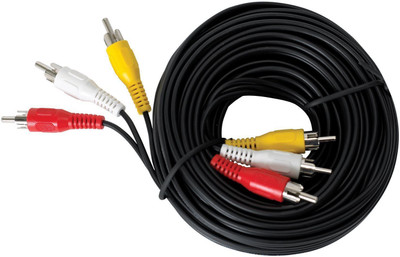 

UltimaCords&Cables UC096 RCA Audio Video Cable(Compatible with VCR, DVD, HD-TV, Black)