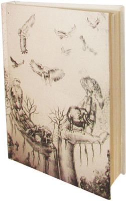 

Indha Craft A5 Diary(Indha Birds on Hand Print Recycle Paper diary, Black & White)