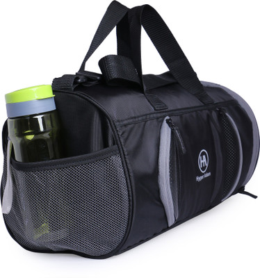 

Hyper Adam 17 inch Duffel Bag , Gym Bag with Shoe Compartment Gym & Fitness(Black, Sling Bag, Black grey