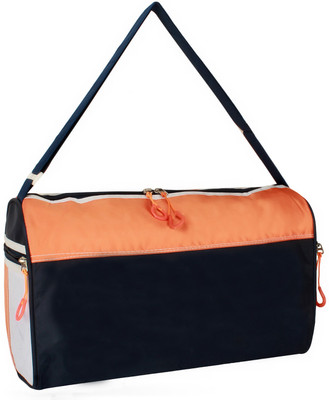 

BumBart Collection (Expandable) Polyester Orange & Blue Sports Duffle Bag Gym Bag(Blue)