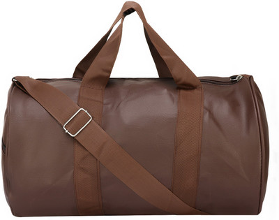 

BumBart Collection (Expandable) Brawn Colour Gym Bag Body Building Pu Leather Duffle Gym Bag & Sports Bag for Men and Women for Fitness Gym Bag(Brown)