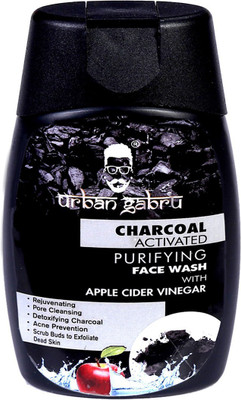 

UrbanGabru Charcoal Face Wash with Apple Cider Vinegar for Pimple/Acne control and clear Glowing Skin Face Wash(120 g)