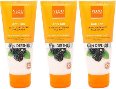

VLCC Anti Tan Skin Lightening Pack of 3 Face Wash(450 g)