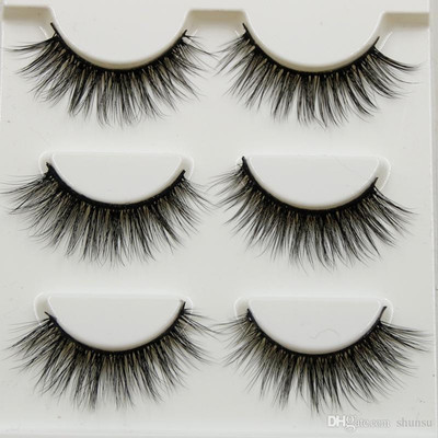 

Perfect shopo 3 Pairs Makeup Beauty False Eyelashes Extension Long Thick(Pack of 3)