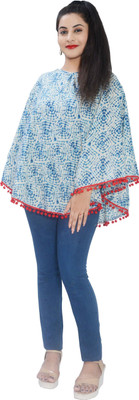 

mum's caress Blue Batik Feeding Cloak(Blue, Red, White)