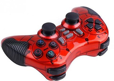

UltimaCords&Cables ULTIMA 6 in 1 2.4G Dual Vibration Wireless Controller with LED Indicators for PS2 PS3 PC Android TV. USB Gamepad(Black, For PS2, PS3, PC)