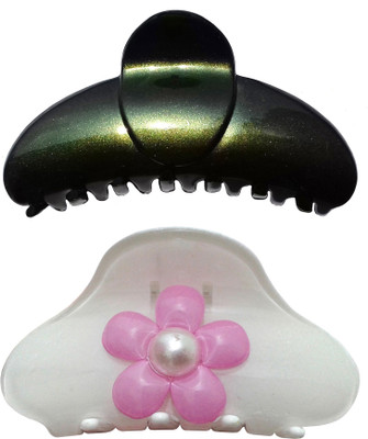 

Shreya Collection Combo of 2 Multicolour Big Size Hair Clutcher - 10050 & 10043 Hair Claw(Multicolor)