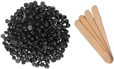 

dios Black Hard Bean Depilatory Bikini Wax with Wooden Stick ( 100gm) Wax(100 g)