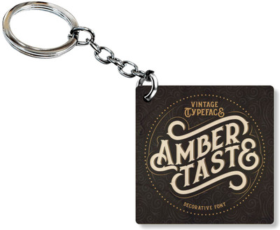 

Clickplick Amber Teste Print Key Chain