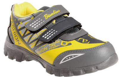 

Liberty Boys Velcro Running Shoes(Yellow, Grey;yellow
